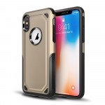 Wholesale iPhone Xs Max Tough Armor Hybrid Case (Gold)